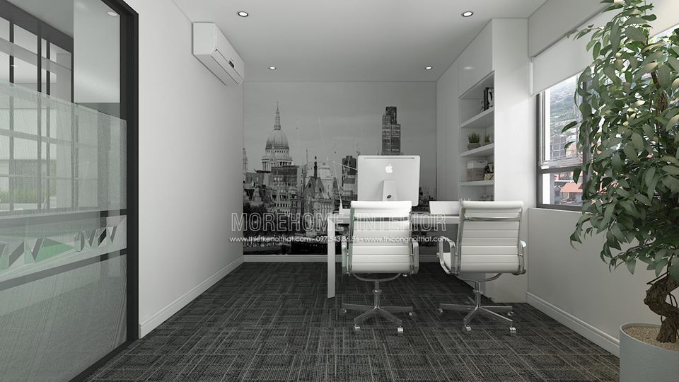 Thiết kế nội thất văn phòng VNVC đẹp hiện đại